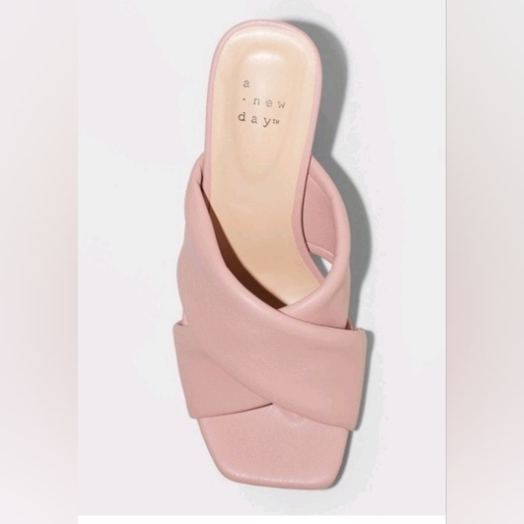 Women's Clementine Padded Crossband Mule Heels - A New Day" Dark Pink - Picture 3 of 8